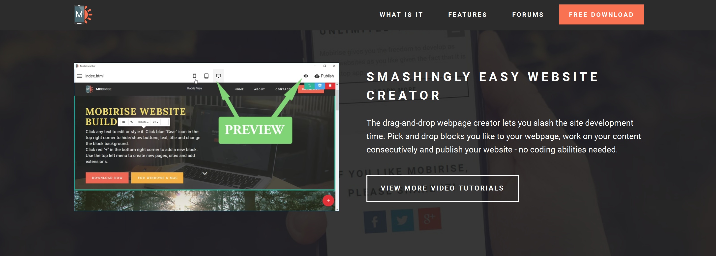 Drag and Drop Easy Website Builder Software