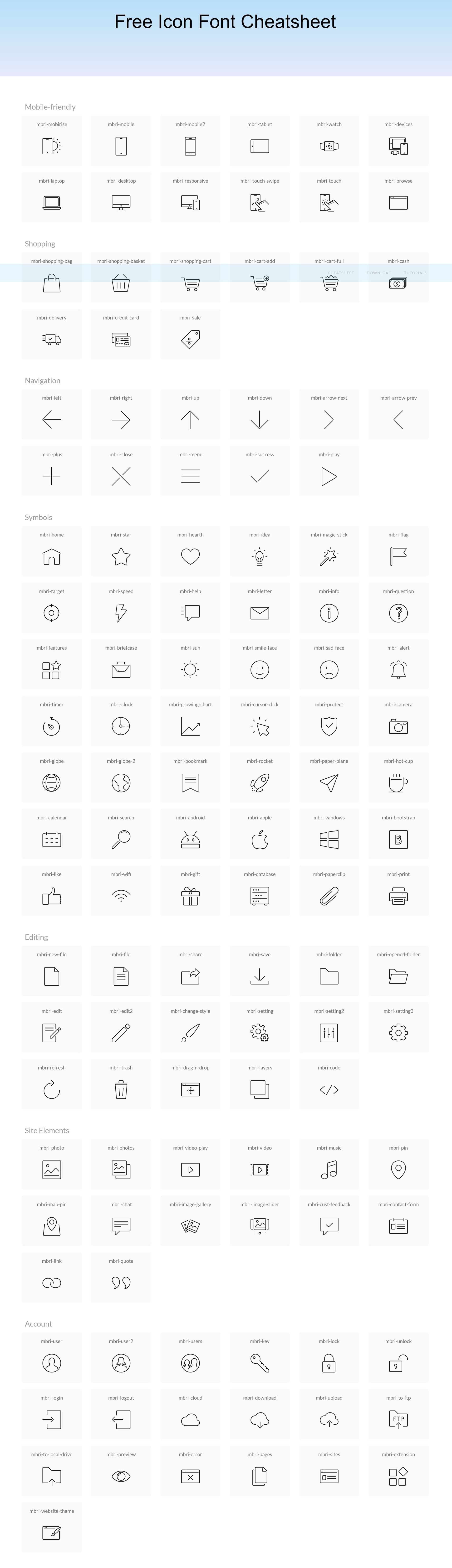 Web Icon Fonts