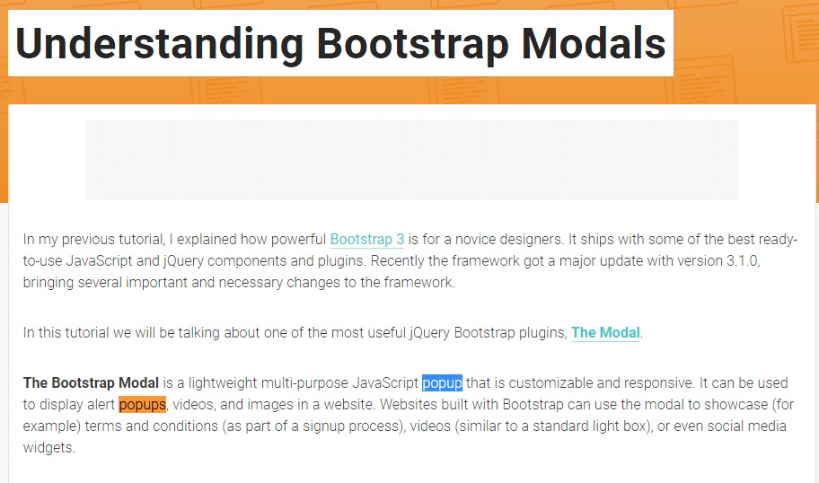Another useful  content  concerning Bootstrap Modal Popup